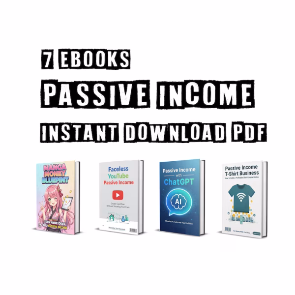 7-Guide Digital Passive Income Planner | YouTube + AI + Manga Side Hustle PDF Download
